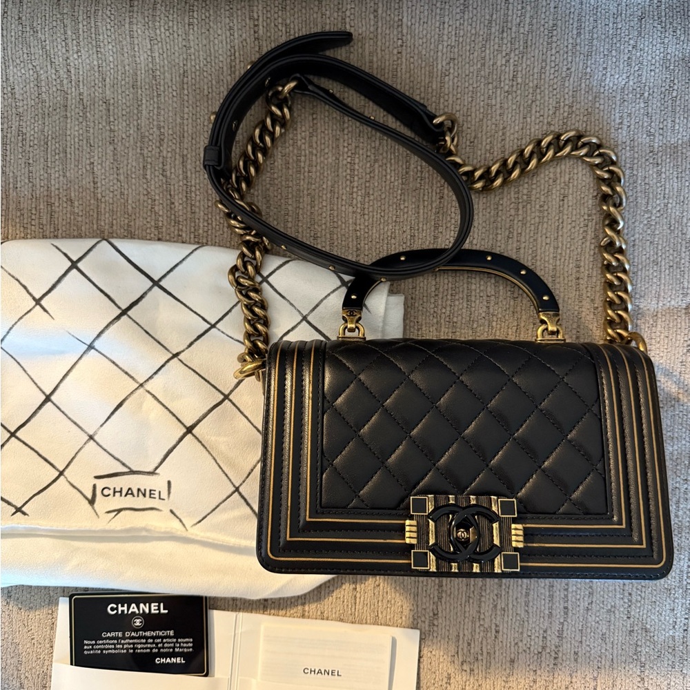 Chanel Black Boy Bag